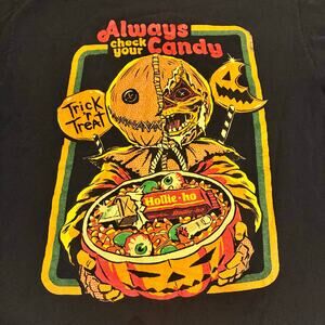 Legendary Trick R Treat Movie Black T-Shirt Unisex Halloween Sam Size L Horror